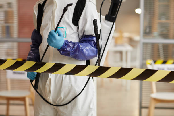 Professional Sewage Cleanup technician working in Oconto Falls, WI